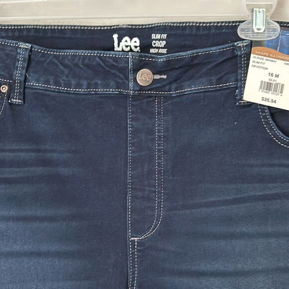 Lee Shape Illusions Size 16 Hi-Rise Skinny Slim Fit  Jeggings  Pull on Jeans - Picture 3 of 7